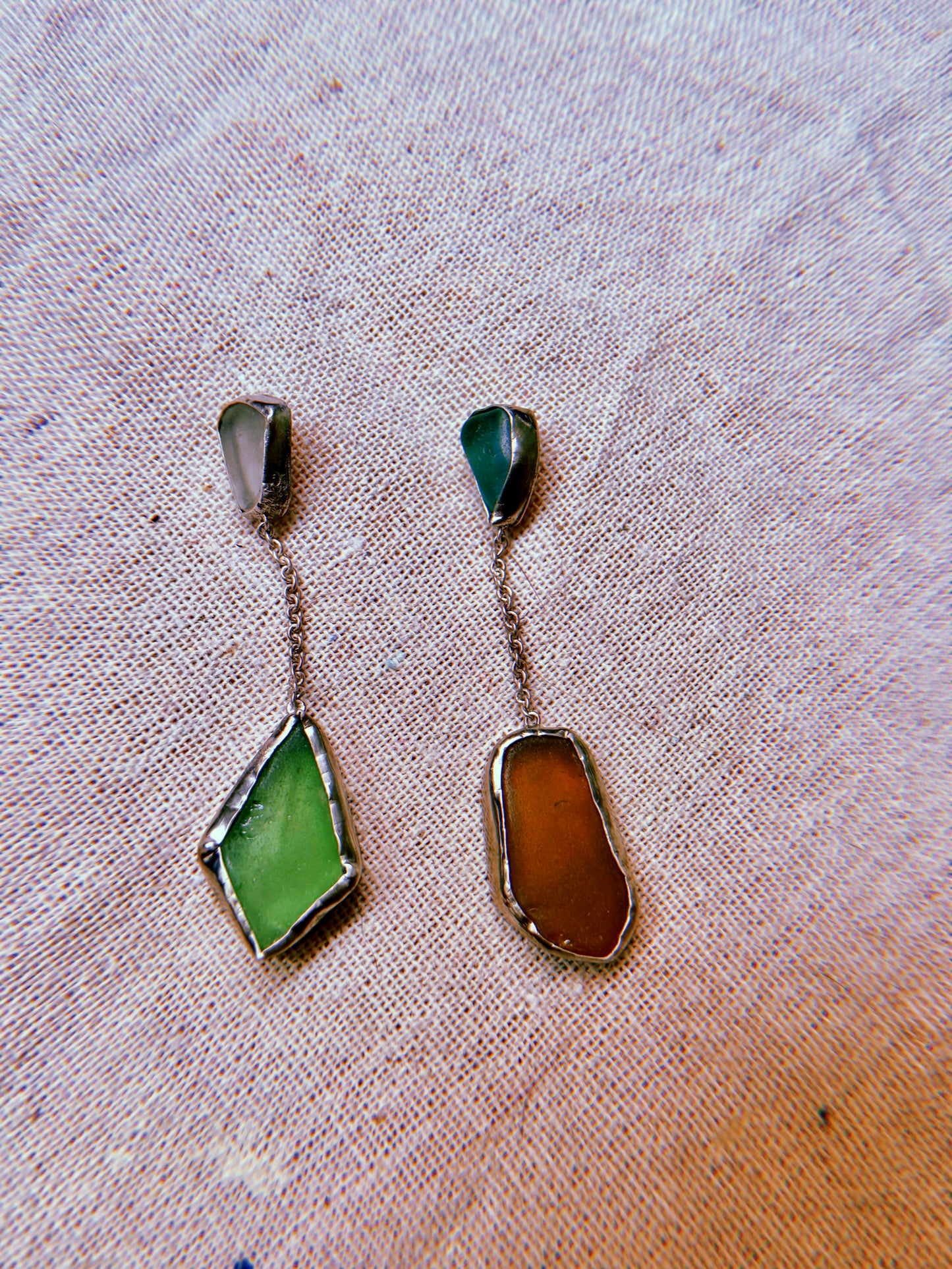 Pendientes Sea glass