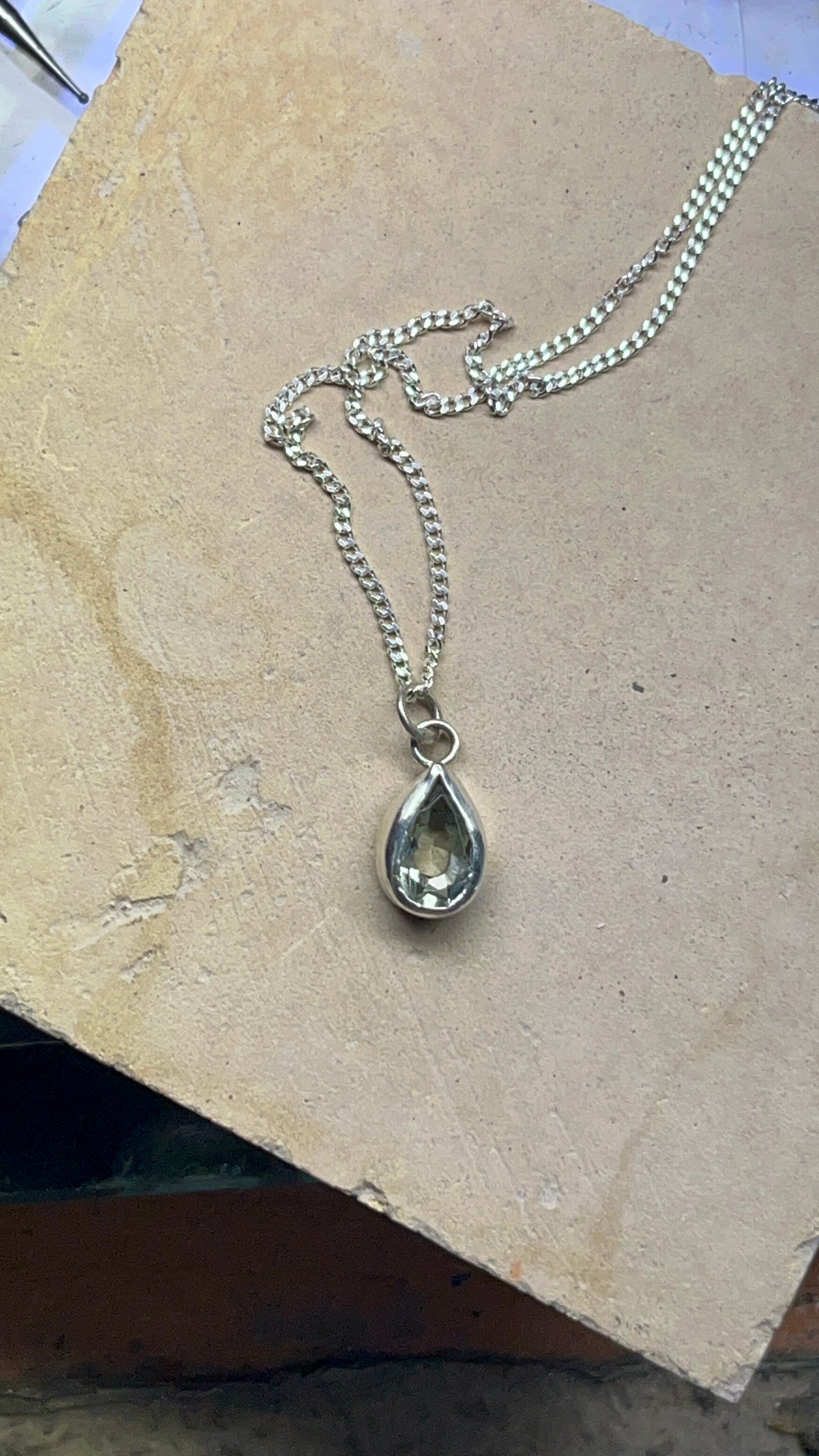 Prasiolita verde natural 💚